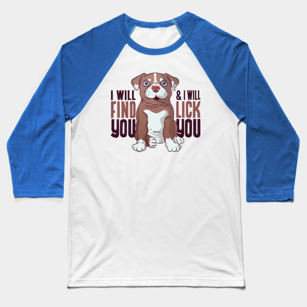 Pit bull puppy Baseball T-Shirt by franbow